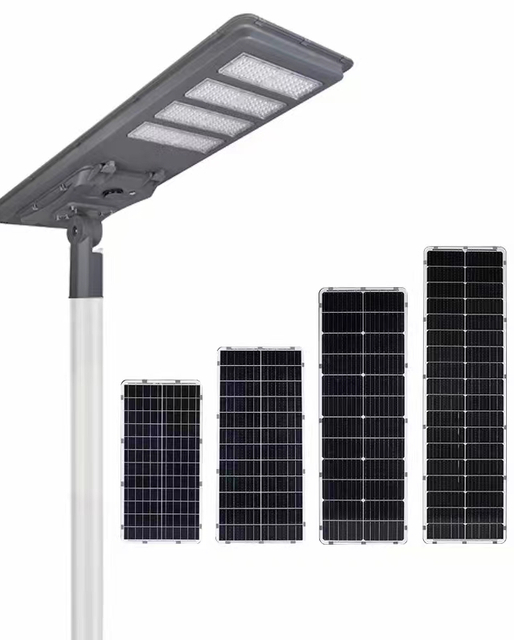 High Effective IP65 Waterproof Smart Switch Led Lamp With Motion Sensor Integrated Solar Street Light