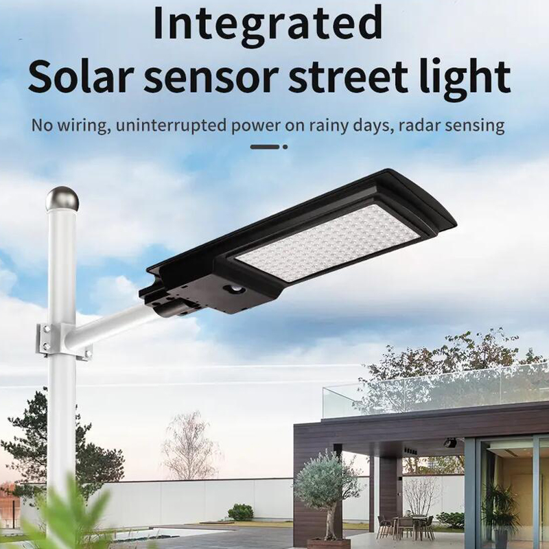 integrated solar sensor street light