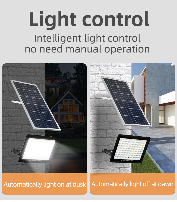 intelligent control solar flood light