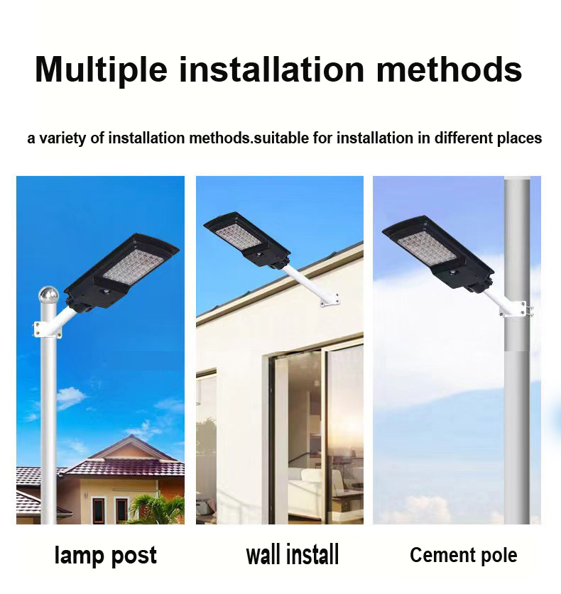 install solar street lamp