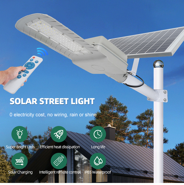 300W Wholesale Outdoor Powered Sensor Lighting Panel LED Lamp Garden Road Wall Solar Street Light