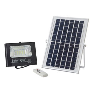 Outdoor Adjustable LED Remote Solar Floodlight