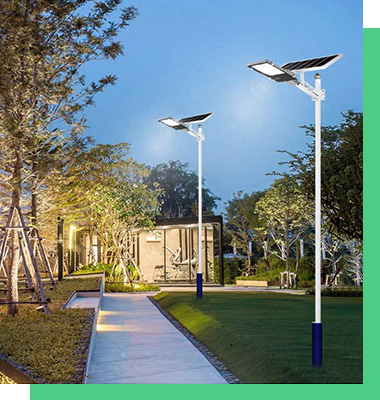 solar street light use for park