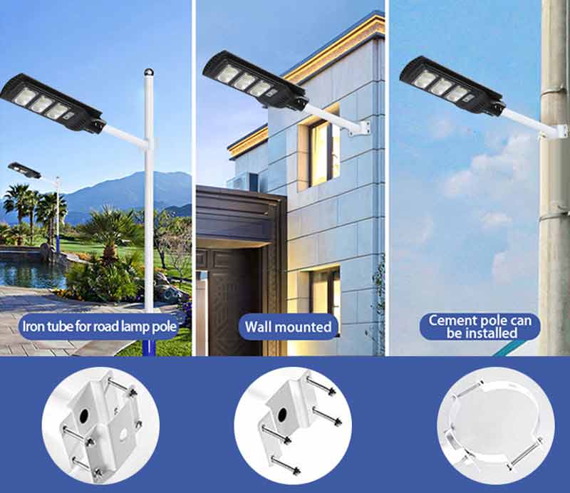 Integrated led solar street light