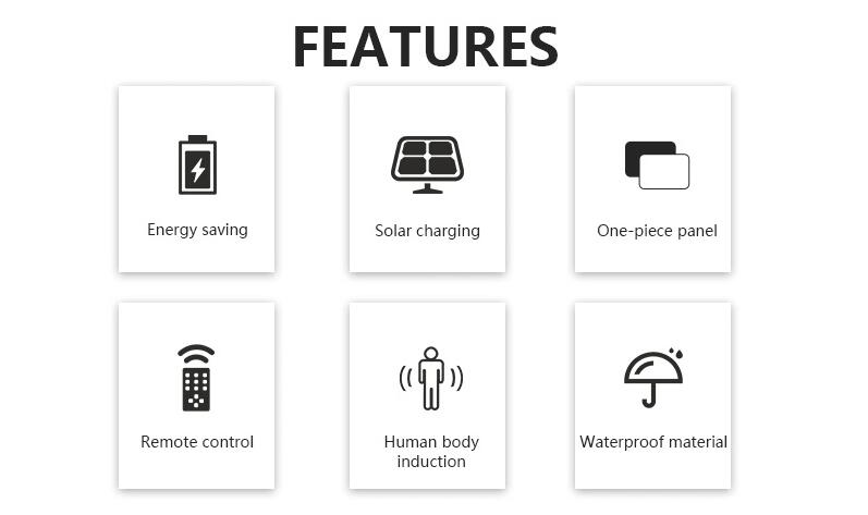 Feature for sensor solar lamp